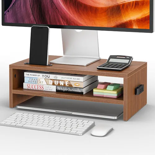 Vista 14 de 1home soporte elevador para monitor de computadora o computadora portátil, Negro