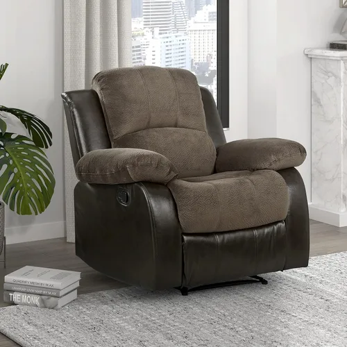 Vista 12 de Lexicon Humphreys Wall-Hugger - Juego de sala de estar reclinable manual, 2 piezas, color negro