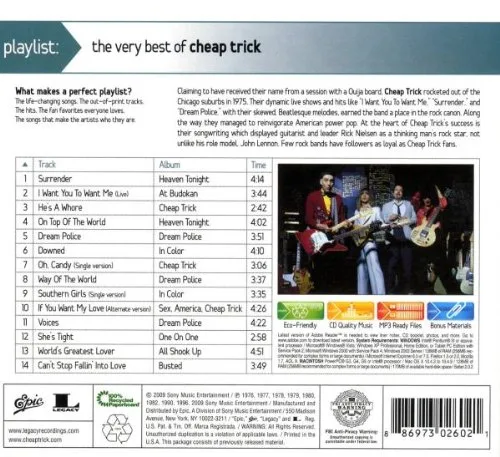 Vista 2 de Playlist The Very Best Of Cheap Trick