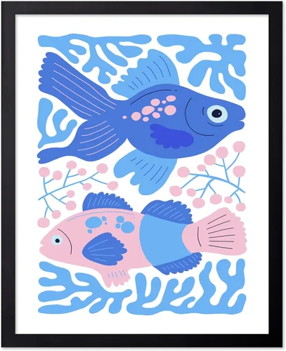 Vista 61 de Poster Master Fish Poster - Retro Aquatic Print - Marine Life Art - Groovy Fish Design - Abstract Artwork - Chic Boho Decor - Sea Design - Ocean or