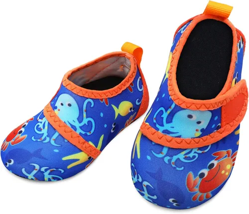 Vista 3 de storeofbaby Zapatos de agua para bebés, niños y niñas, calcetines acuáticos de secado rápido para natación, playa, piscina