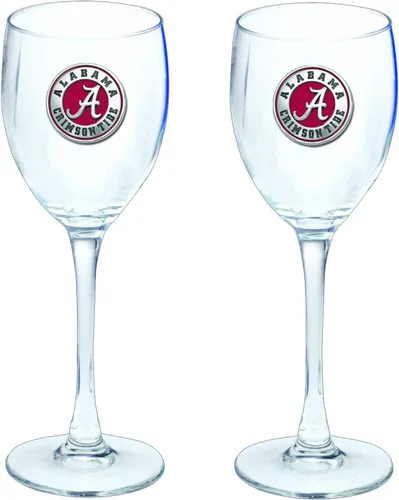 Vista 40 de Heritage Pewter Copas de vidrio de Arkansas, juego de 2, copas de vino de copa de 12 onzas, vidrio de peltre elaborado por expertos