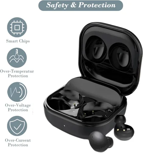 Vista 5 de Funda de carga para Galaxy Buds 2 SM-R177, funda de cargador de repuesto con cable USB C para auriculares Samsung Galaxy Buds 2