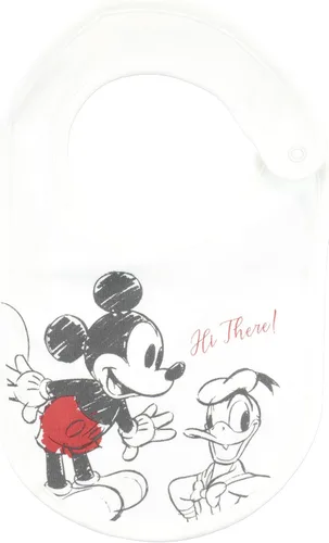 Vista 3 de Disney Conjunto de 5 piezas con gorro y babero de Mickey Mouse y Donald Duck para bebé niño