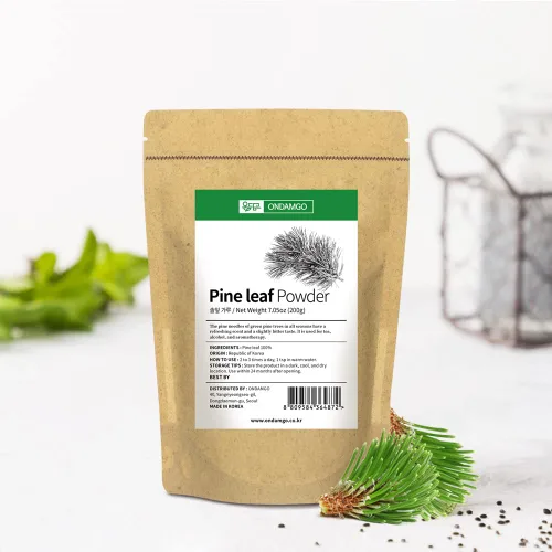 Vista 3 de ONDAMGO Natural Pine Needles - Polvo de té de 7.05 oz - 100% polvo de hoja de pino 7.05 oz (agujas de pino en polvo)