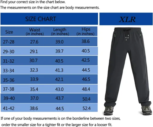 Vista 3 de Pantalones deportivos ligeros para hombre, de secado rápido, pantalones de senderismo para correr, deportes, gimnasio, bolsillos con cremallera