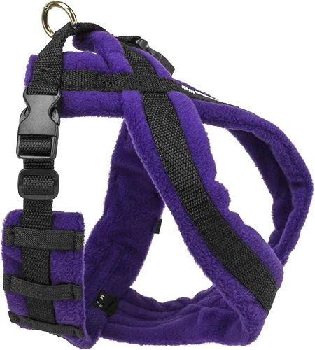 Vista 15 de ActiveDogs - Arnés para perro sin tirones, forro polar fácil de caminar Negro