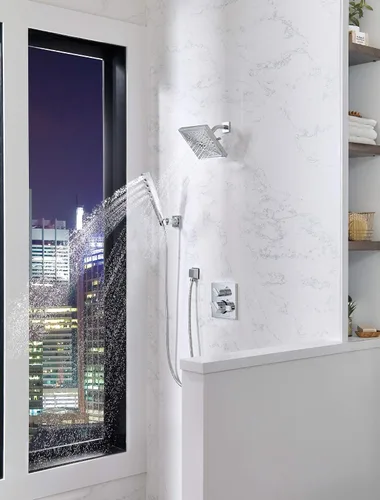 Vista 7 de Delta Faucet Ara 17 Series - Kit de moldura de válvula desviadora integrada de 6 ajustes, kit de moldura de válvula desviadora dorada, kit de Bronce