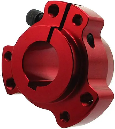 Vista 2 de DJ-Motor Rojo 1" 0.984 in Bore con 1/4" Keyway Lightened Billet rueda trasera Bujes para Go Kart Drift Trike