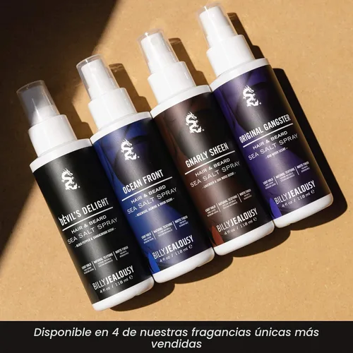 Vista 7 de Billy Jealousy Spray de sal marina, spray texturizante y voluminizador para todo tipo de cabello y longitudes de barba