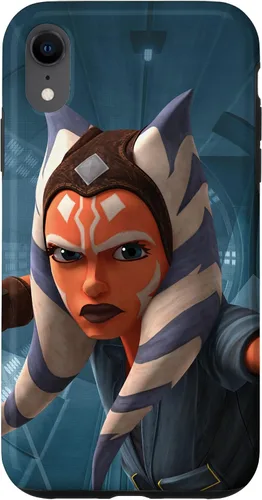 Vista 24 de Carcasa azul Ahsoka Tano para iPhone 13 Pro Max Star Wars The Clone Wars