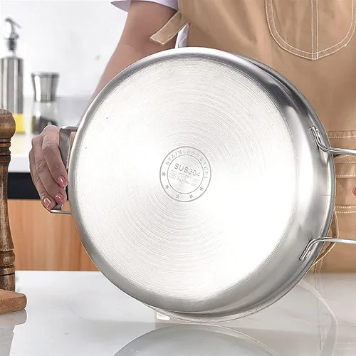 Vista 3 de Vaporizador de alimentos de 5 capas, olla de sopa, olla de cocina de 5 capas de acero inoxidable para el hogar, adecuada para estufa de gas/cocina
