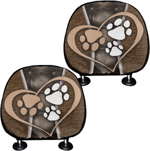 Vista 12 de Funda universal para reposacabezas de auto con estampado de vaca azteca, girasol, 2 piezas, funda universal para reposacabezas de asiento
