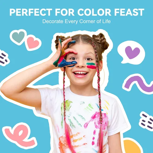 Vista 4 de HOYOLS - Mini bandas de goma coloridas, lazos para el cabello para trenzas 25 Mixed Colors, TPU Small Elastic Bands, for Daily Ponytails Styling