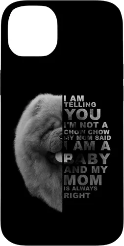 Vista 15 de Funda para iPhone 12 mini My Mom Said I am a Baby Chow Dog Mommy Mother Day