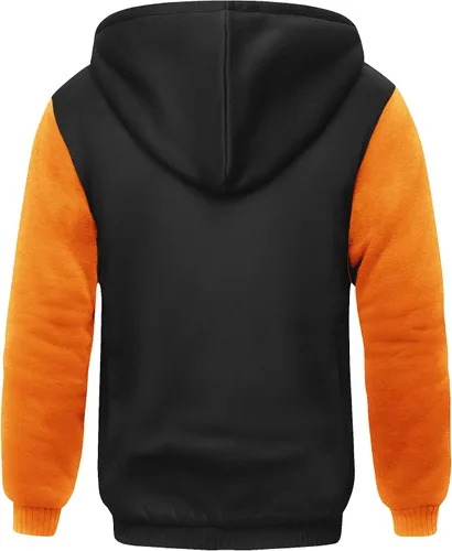Vista 70 de SCODI Sudaderas con capucha para hombre, forro polar pesado, cremallera completa, forro de sherpa grueso, chaqueta con capucha