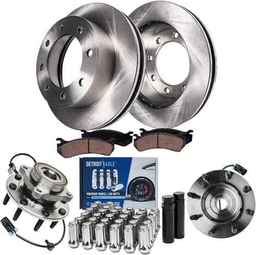 Vista 78 de Detroit Axle - Rotores de freno para Jeep Compass 2015-2022 Renegade 2016-2022 Fiat 500X 2016-2022, 2018, 2019, 2020, 2021. Reemplazo de rotores