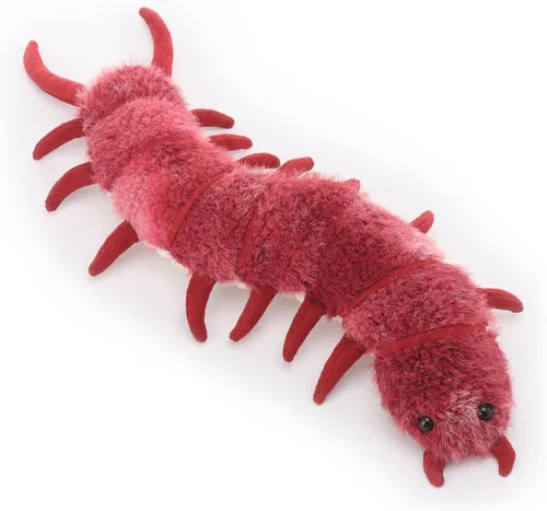 Vista 11 de Albaricoque Cordero Juguetes Insecto Felpa Ciempiés Diablo Suave Peluche 14" Negro