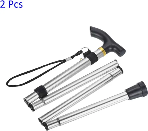 Vista 4 de M METERXITY Trekking Poles - Collapsible Hiking Walking Sticks, Telescopic & Folding, Apply to Women Walking Backpacking