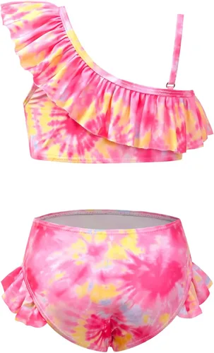 Vista 8 de CHILDRENSTAR Trajes de baño de dos piezas para niñas, traje de baño de playa y piscina