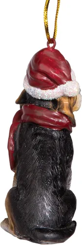 Vista 5 de Design Toscano - Figura de perro para decoración navideña.