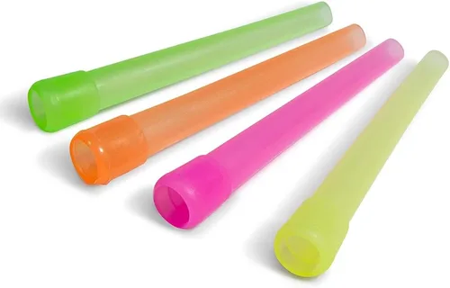 Vista 7 de 50 puntas largas de cachimba desechables, 3.55 pulgadas envueltas individualmente, puntas de plástico sin BPA, sin rebabas que brillan