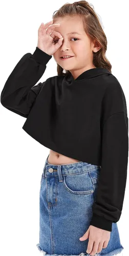 Vista 4 de WDIRARA Sudadera con capucha para niña con orejas de gato de manga larga