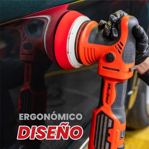 Vista 8 de Maxshine MB15 Pro Pulidora Sin Escobillas DA Lanzamiento de 15mm, Placa de 5”, Motor de 1200W, 6 Velocidades, Rosca de 5/16”-24 Herramienta