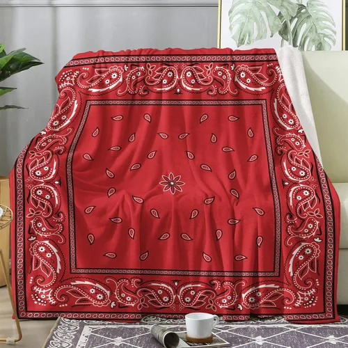 Vista 13 de Manta tipo bandana negra, manta de forro polar para sofá cama, mantas y mantas de cachemira, manta de franela de felpa súper suave y acogedora, 30 x