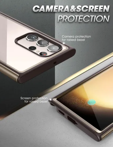 Vista 7 de SUPCASE Funda para Samsung Galaxy S23 Ultra con protector de pantalla integrado (Edge XT), [compatible con huellas dactilares]