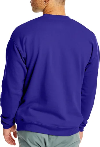 Vista 2 de Hanes EcoSmart - Sudadera de vellón, sin botones, para hombre, mezcla de algodón, sudadera con cuello redondo, paquete de1o2