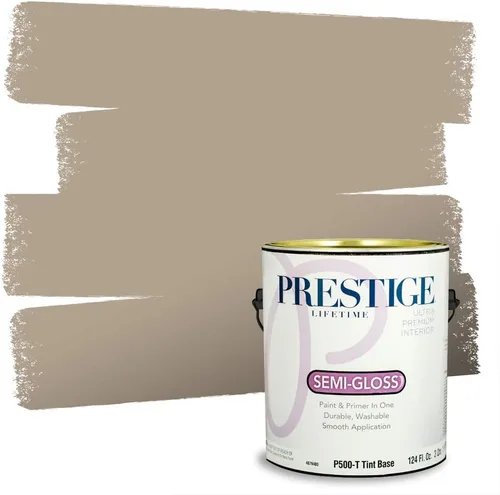 Vista 265 de PRESTIGE Pinturas Pintura Exterior e Imprimación en Uno, 1 Galón, Mate, Combinación Comparable de Sherwin Williams* Black Magic* SW6991-PCM