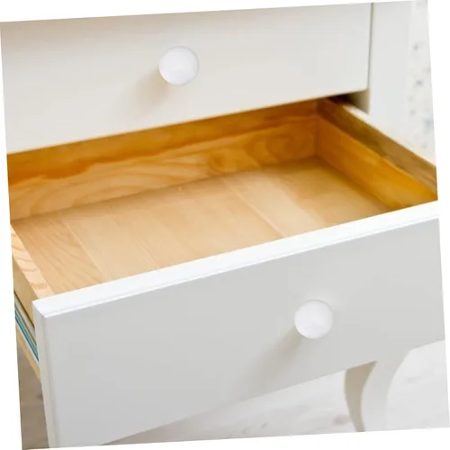 Vista 5 de Uonlytech Perillas blancas para puertas de gabinete, pomos de madera para gabinetes, tiradores de cajón, armario de cocina, armario de cocina