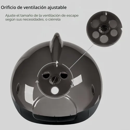Vista 2 de vaporizador de pelo con capucha negro profesional de salón, spa