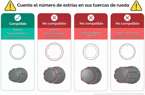 Vista 2 de StanceMagic - Llave de tuerca de 6 ranuras, diámetro interior de 0.693 in, diámetro exterior de 0.807 in, plata, 1 unidad Thin Wall Tuner Key
