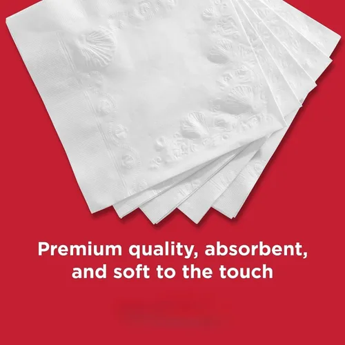 Vista 4 de ONDAGO Vanity Fair - Servilletas de papel para uso diario, 110 servilletas desechables de 2 capas (paquete de 3), 330 en total