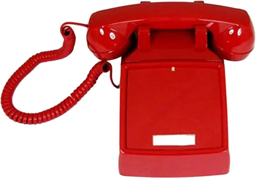 Vista 3 de iSoHo Phones, 3-PAK Teléfono fijo retro hospitalario, respuesta solo para escuelas, hoteles, oficinas - Teléfono de escritorio analógico clásico