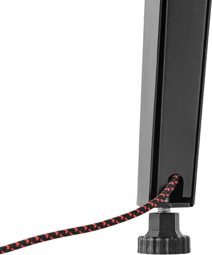Vista 15 de Gator Frameworks Elite Series - Escritorio con teclado de 61 notas con diseño abatible y paso de cable trasero, acabado negro (GFW-ELITEKEYTBL61-BLK)