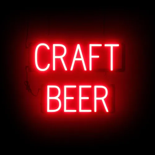 Vista 60 de SpellBrite Letrero de cerveza fría Letrero relacionado con la cerveza con aspecto de neón, fuente de luz LED verde 16.8 x 15.0 pulgadas