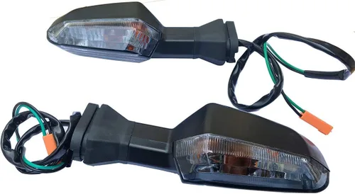 Vista 2 de Compatible con 1 par de luces intermitentes de lente de humo para KAWASAKI VERSYS 650 ABS (KLE650FHFA)