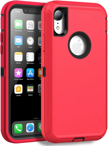 Vista 9 de MXX Compatible con iPhone XR, 3 capas súper protectoras, cuerpo resistente, resistente, a prueba de golpes y polvo, diseñada para Apple Xr funda