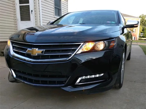 Vista 4 de Juego de luces antiniebla LED DRL compatibles con Chevy Impala 2014-2020 Not for 14-16 Impala limited models, Fog Lamp Assembly Wiring Kit &