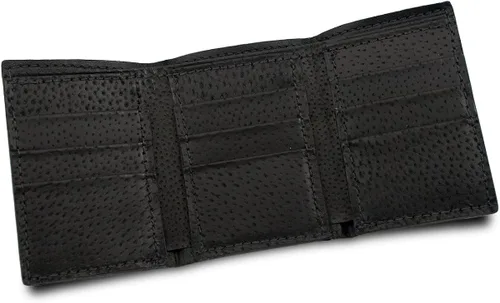 Vista 3 de Cartera de piel auténtica de Stingray con 9 tarjetas, hecha a mano