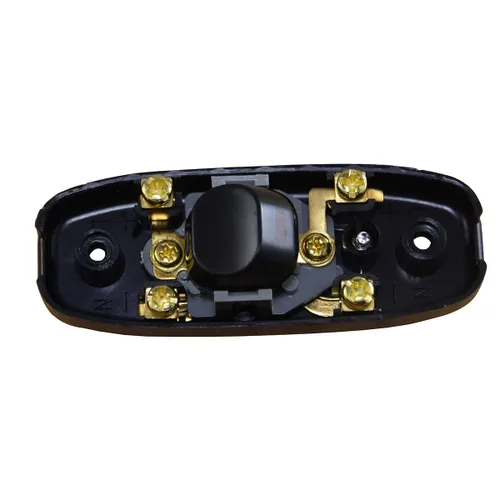 Vista 2 de Interruptor de cable en línea de encendido/apagado 10A 250V lámpara de repuesto para lámpara de mesa, escritorio, cama Gw320. negro (paquete de 2)