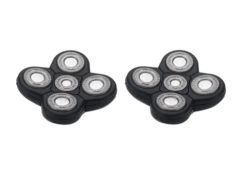 Vista 6 de Cabezas de repuesto para afeitadoras eléctricas para hombre, 5 en 1, reemplazable, alternativa, flotante, lavable, cabeza recortadora de cuchillas