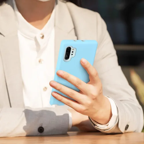 Vista 5 de Diseñada para Galaxy Note 10 Plus, protección de cuerpo completo, a prueba de golpes, resistente, delgada, sedosa al tacto, funda protectora