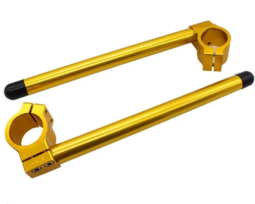 Vista 7 de 30 mm 7/8" Manubrio de motocicleta de aluminio CNC, tubo de horquilla con clip, reemplazable, apto para bicicleta universal Cafe Racer, negro