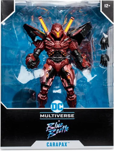 Vista 7 de McFarlane Toys - Mega figura de Carapax de DC Multiverse (película de escarabajo azul) DC Multiverse Blue Beetle - Figura de acción de 10 pulgadas