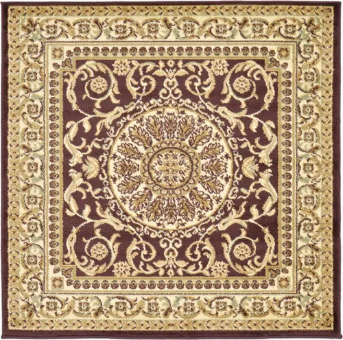 Vista 17 de Unique Loom colección Versailles - Alfombra de área con patrón de medallón, motivo floral; estilo tradicional clásico