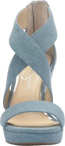 Vista 5 de Jessica Simpson Jinxxi Sandalias para mujer, con taco de cuña